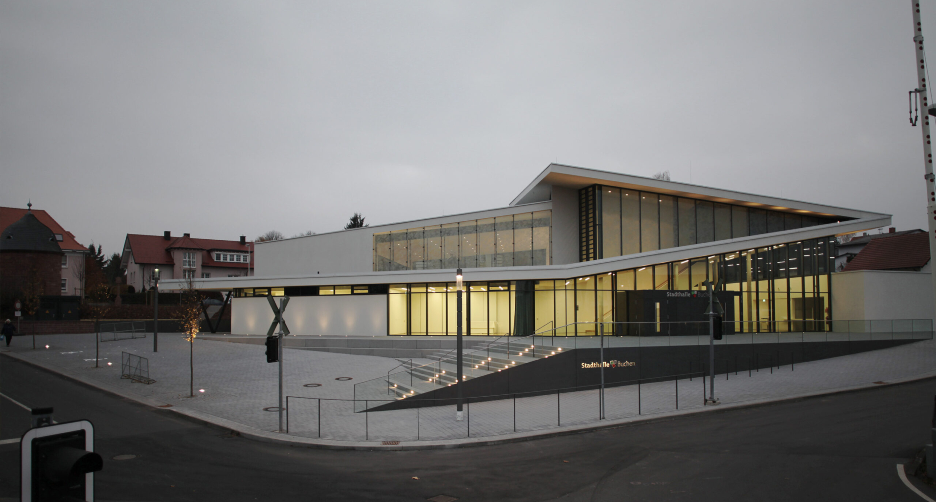 Stadthalle Buchen Nacht